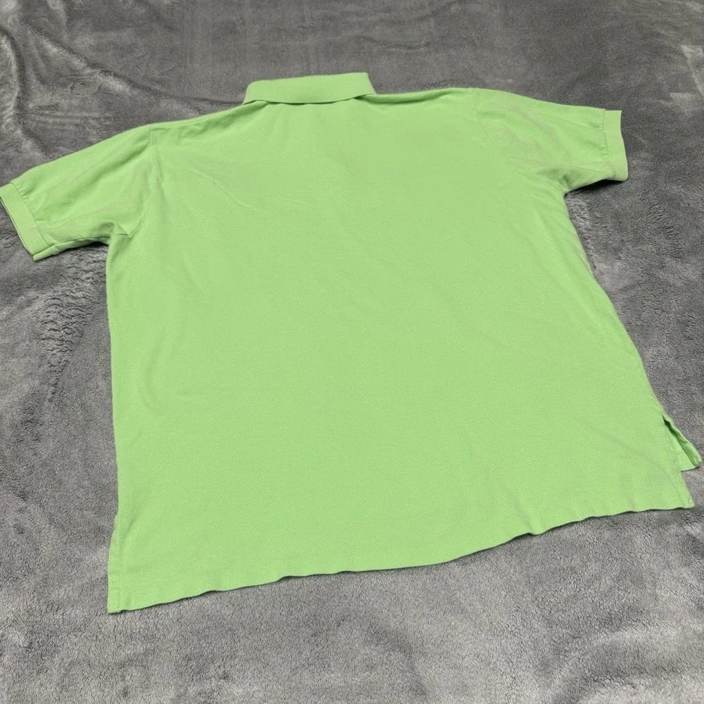 Polo Ralph Lauren Shirt Mens XL bright green Pony Preppy Designer 100% Cotton